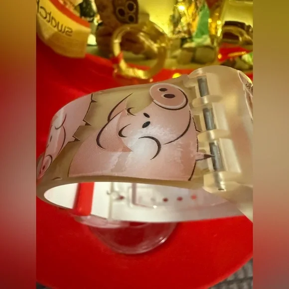 NEW 2007 SWATCH Be Lucky Chinese New Year of the Pig Watch SUJK119 Gift Set